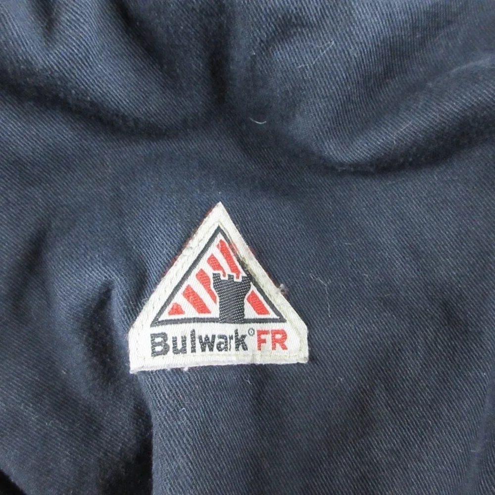 Bulwark FR Excel Jacket Mens 3XL Blue Full Zip Flame Resistant Workwear
